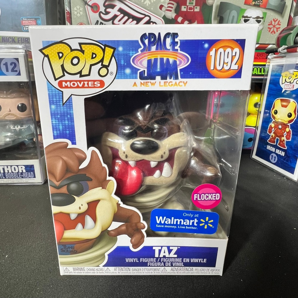 Funko Pop Movies Space Jam A New Legacy Taz 1092 Flocked Walmart Exclusive